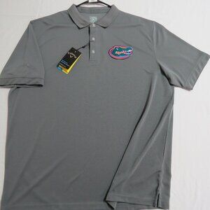 New 2XL GATORS Gray Callaway Men's db #21L Polo Shirt